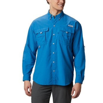 Columbia PFG Bahama II Long Sleeve Big, Camisa Azules Para Hombre | 510248-TRF